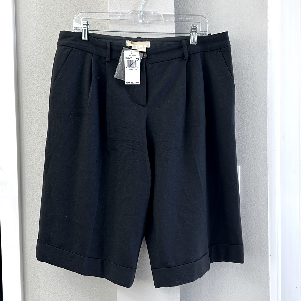 Almost Vintage (2006) Michael Kors Serge Cuffed Pleated Wool Shorts
